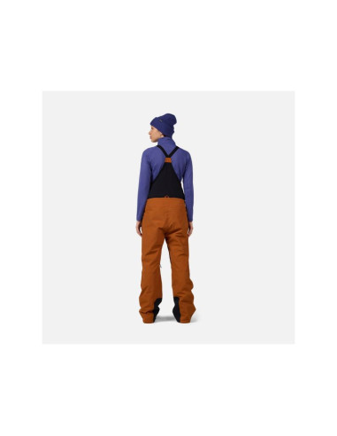 Spodnie narciarskie damskie rossignol w outerlimits insulated bib brązowe