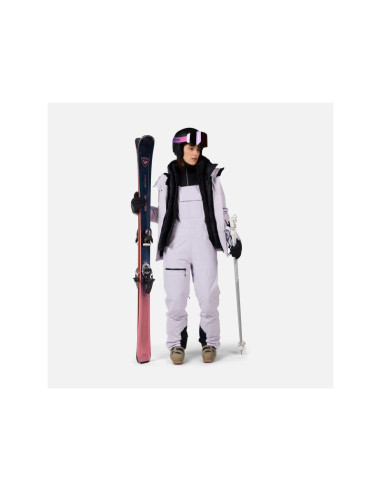 Spodnie narciarskie damskie rossignol w outerlimits insulated bib szare