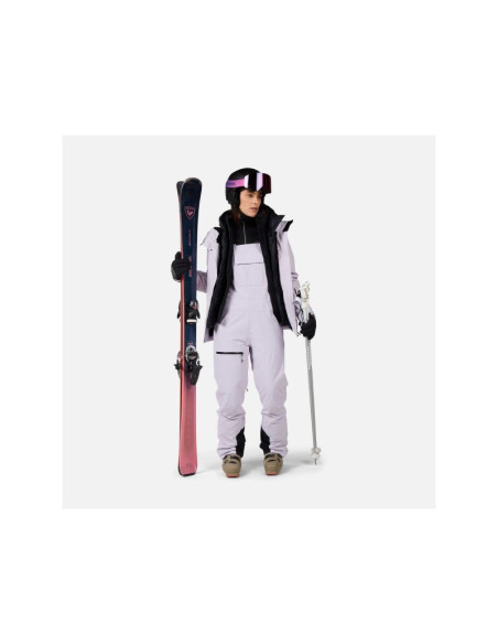 Spodnie narciarskie damskie rossignol w outerlimits insulated bib szare