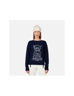 Sweter damski rossignol w jcc signal rn niebieski