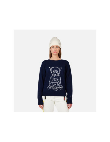 Sweter damski rossignol w jcc signal rn niebieski