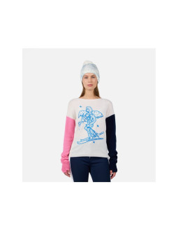 Sweter damski rossignol w jcc signal rn niebieski