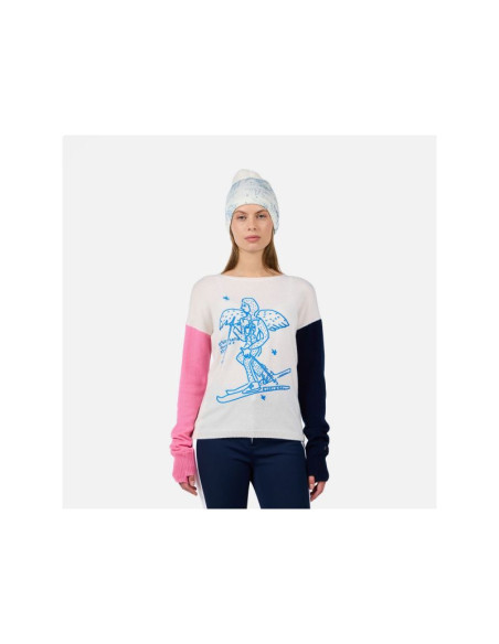 Sweter damski rossignol w jcc signal rn niebieski