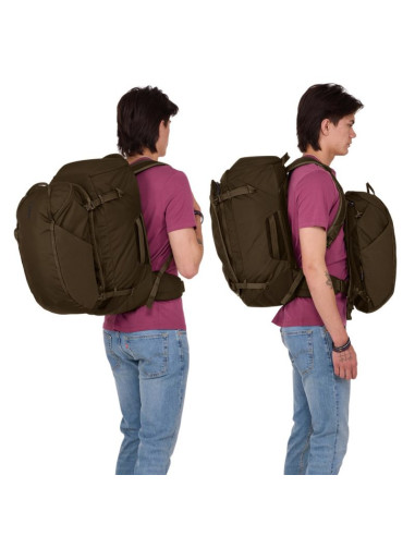 Plecak turystyczny thule landmark travel pack 60l - deep khaki