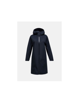 Płaszcz przeciwdeszczowy damski peak performance treeline shell parka - black rozmiar: m