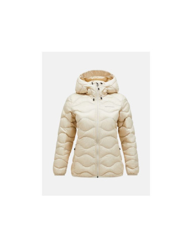 Kurtka puchowa damska peak performance helium down hood jacket women beżowy