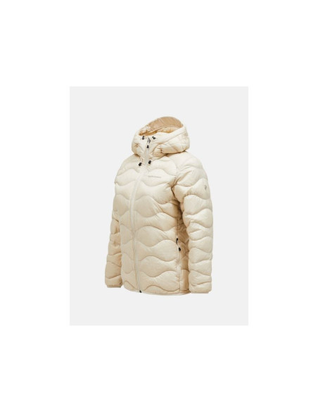 Kurtka puchowa damska peak performance helium down hood jacket women beżowy