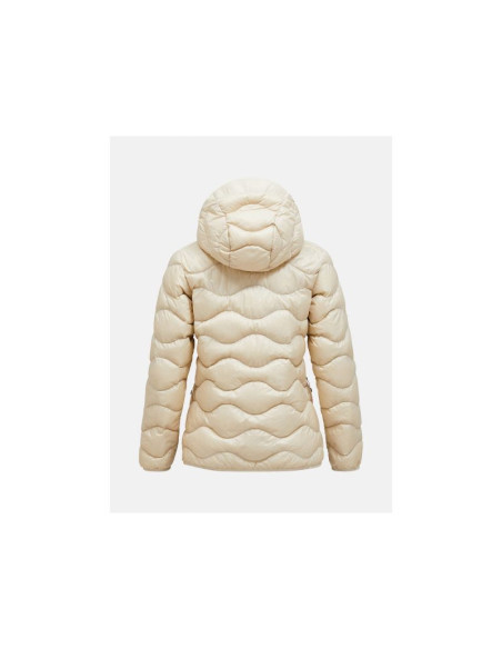 Kurtka puchowa damska peak performance helium down hood jacket women beżowy