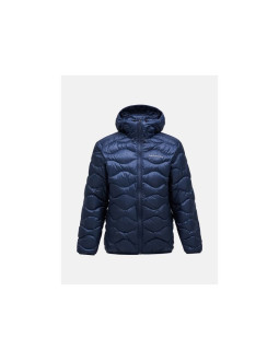 Kurtka męska puchowa męska peak performance m helium down hood jacket kolor granatowy