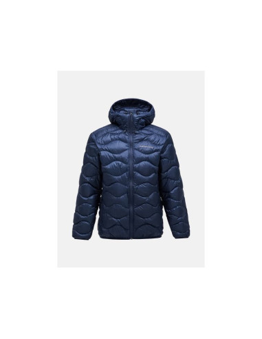 Kurtka męska puchowa męska peak performance m helium down hood jacket kolor granatowy