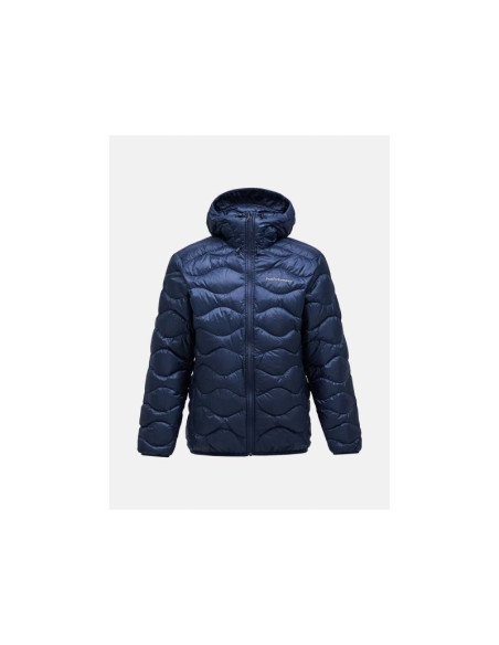 Kurtka męska puchowa męska peak performance m helium down hood jacket kolor granatowy