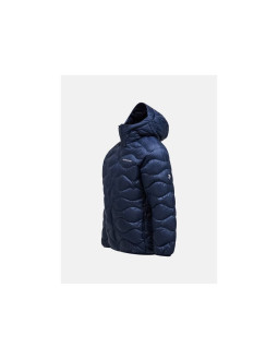 Kurtka męska puchowa męska peak performance m helium down hood jacket kolor granatowy 2