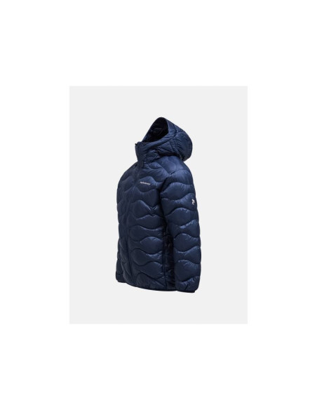 Kurtka męska puchowa męska peak performance m helium down hood jacket kolor granatowy
