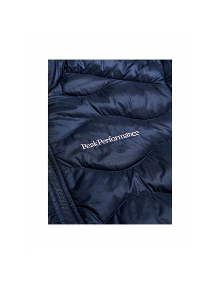 Kurtka męska puchowa męska peak performance m helium down hood jacket kolor granatowy