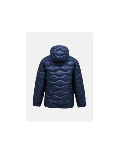 Kurtka męska puchowa męska peak performance m helium down hood jacket kolor granatowy