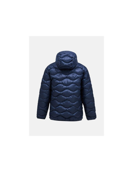 Kurtka męska puchowa męska peak performance m helium down hood jacket kolor granatowy