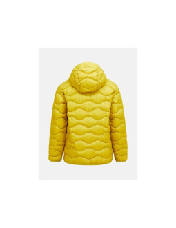 Kurtka puchowa męska peak performance m helium down hood jacket kolor żółty 2