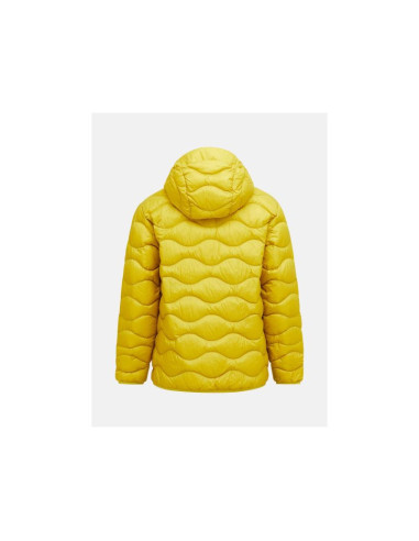 Kurtka puchowa męska peak performance m helium down hood jacket kolor żółty