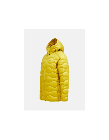Kurtka puchowa męska peak performance m helium down hood jacket kolor żółty