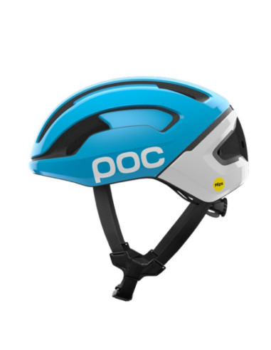 Kask rowerowy poc omne beacon mips błękitno biały