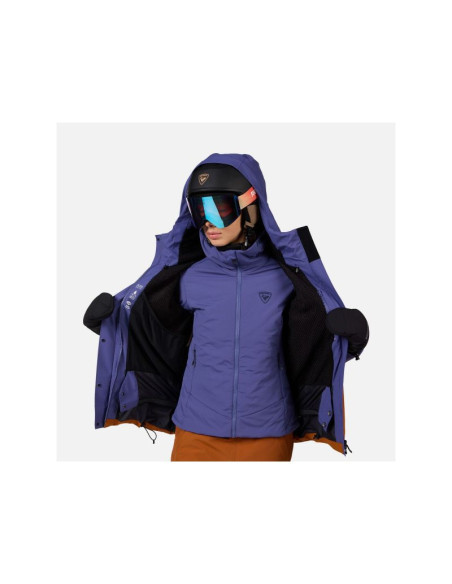 Kurtka narciarska damska rossignol w desafio 2l shell jkt niebieska