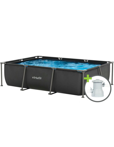 Virtufit prostokątny basen - 300 x 210 cm - z pompą filtrującą