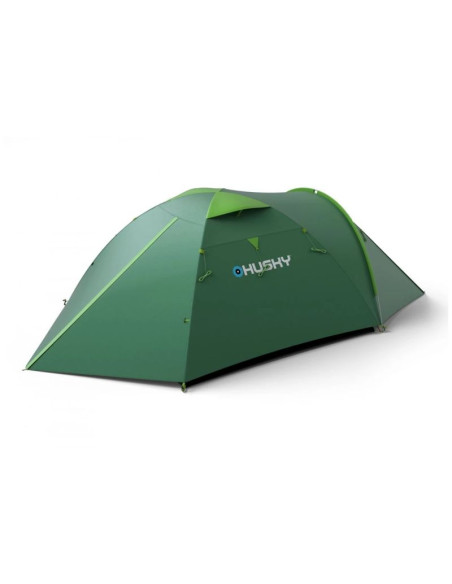 Husky namiot turystyczny trzyosobowy bizon 3 plus, 220 x 410 x 130 cm, 5,2kg zielony