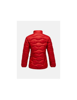 Kurtka damska puchowa peak performance w helium down jacket kolor czerwony 2