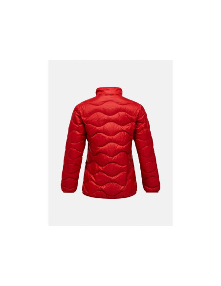 Kurtka damska puchowa peak performance w helium down jacket kolor czerwony