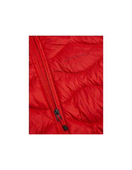 Kurtka damska puchowa peak performance w helium down jacket kolor czerwony