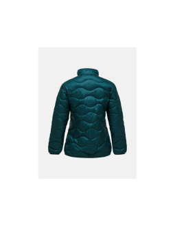 Kurtka damska puchowa peak performance w helium down jacket kolor zielony 2