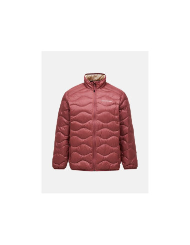Kurtka puchowa męska peak performance m helium down jacket kolor czerwony