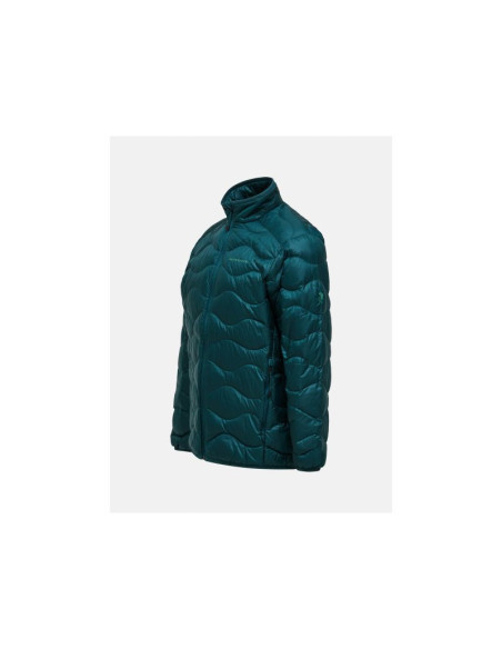 Kurtka puchowa męska peak performance m helium down jacket kolor zielony