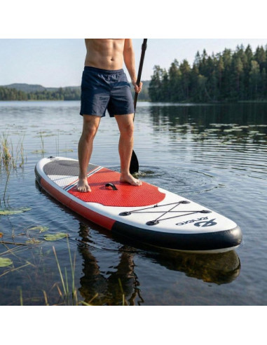 Zestaw - deska sup dmuchana 145kg 320x81x15cm enero