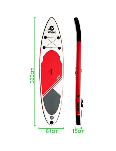 Zestaw - deska sup dmuchana 145kg 320x81x15cm enero