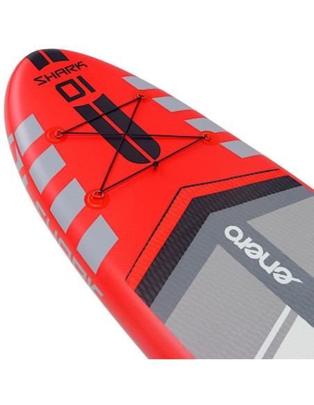 Zestaw - deska sup 150kg dmuchana enero 320x81x15cm shark