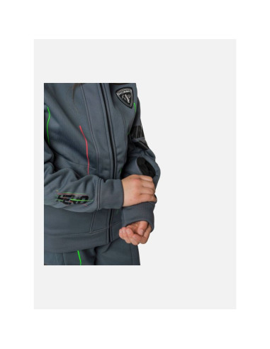 Kurtka rossignol racing jacket junior - black czarny