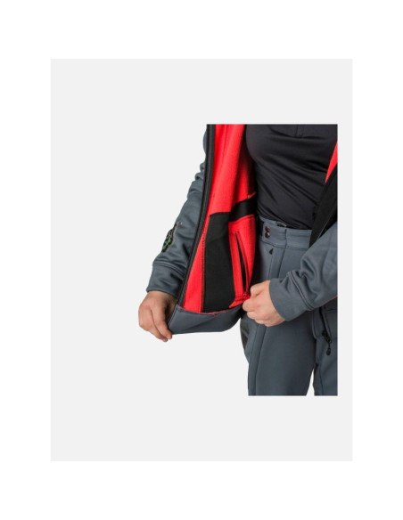 Kurtka rossignol racing jacket junior - black czarny