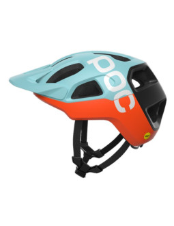 Kask rowerowy poc cularis błękitno/pomarańczowy