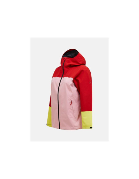 Kurtka damska peak performance w trail hipe 2.5l shell jacket kolor czerwony