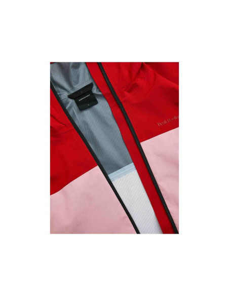 Kurtka damska peak performance w trail hipe 2.5l shell jacket kolor czerwony