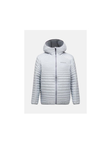 Kurtka męska peak performance m monolight insulated hood jacket kolor szary