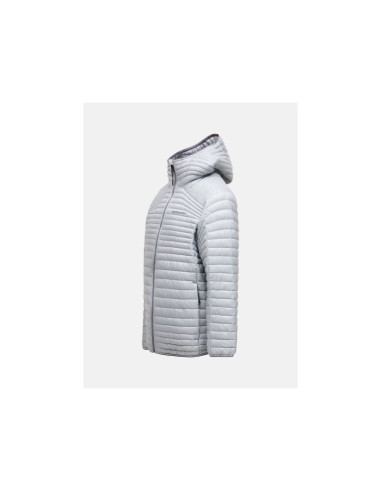 Kurtka męska peak performance m monolight insulated hood jacket kolor szary