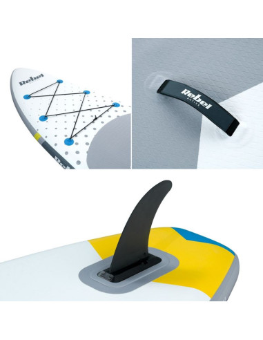 Deska sup rebel active pompowana 350x81x15cm biała