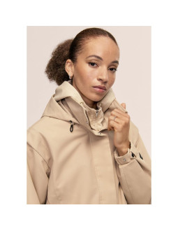 Kurtka damska casall scandi bomber rain jacket kolor beżowy 2