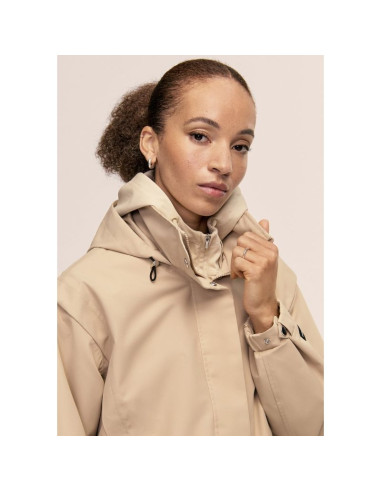 Kurtka damska casall scandi bomber rain jacket kolor beżowy