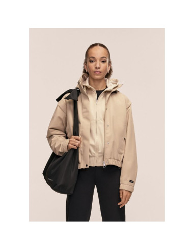 Kurtka damska casall scandi bomber rain jacket kolor beżowy