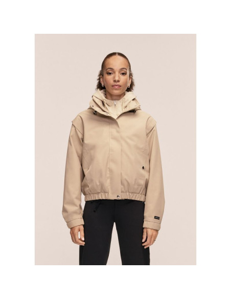 Kurtka damska casall scandi bomber rain jacket kolor beżowy
