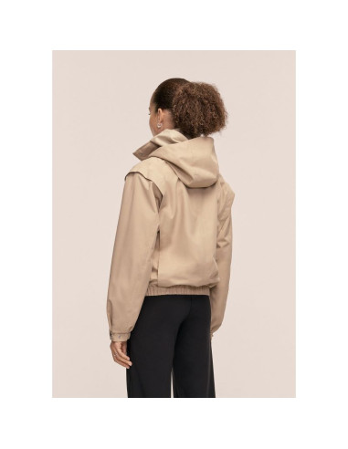 Kurtka damska casall scandi bomber rain jacket kolor beżowy