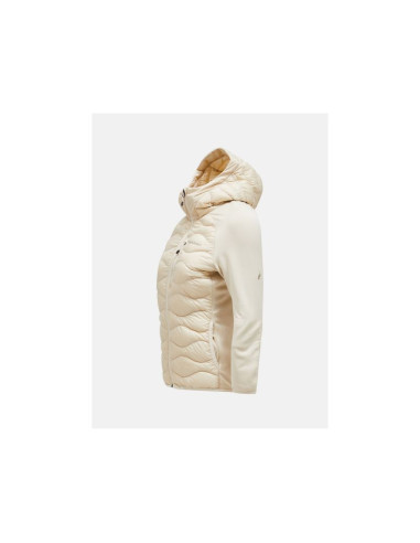 Kurtka peak performance w helium down hybrid hood beżowy